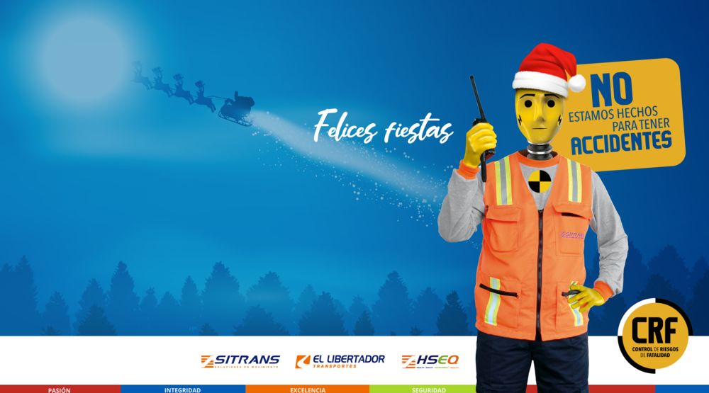 Reflexión de Seguridad en Navidad.  Campaña de Control de Riesgos de Fatalidad