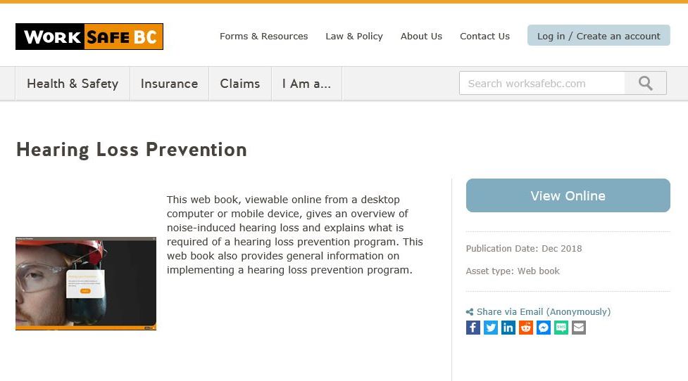 Hearing Loss Prevention